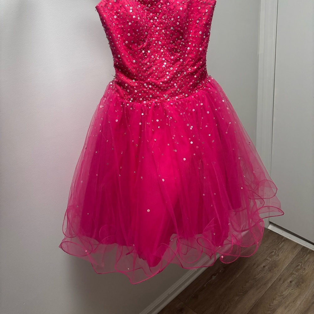 Sparkling Pink Party Dress - Picture 7 of 9